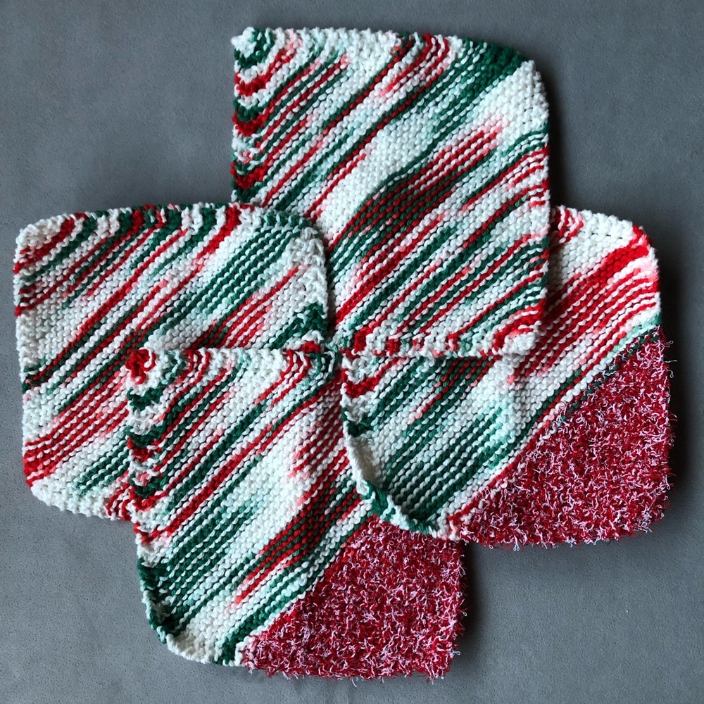 Set of 4 ~ Handmade Dishcloths ~ Brand New! 🇨🇦